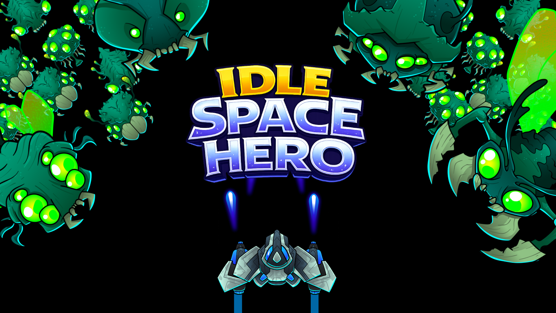 Idle Space Hero - An Idle RPG in a classic Space Shooter theme with Survivor like upgrading. Fight Swarms of enemies in this turn-based RPG.