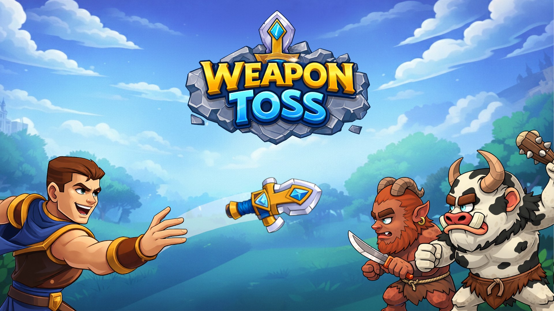 Weapon Toss - Weapon Toss is an arcade roguelite game, discover unique weapons and combinations to beat your enemies.